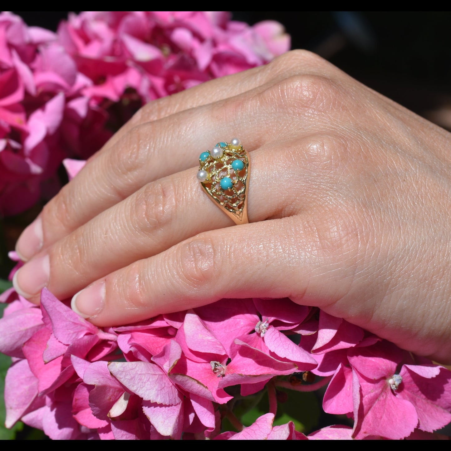 Eleganter Vintage-Ring aus 585 Gold