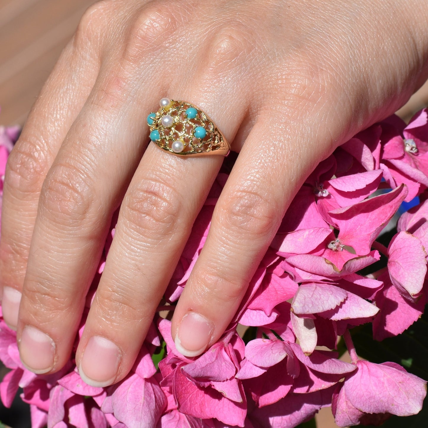 Eleganter Vintage-Ring aus 585 Gold