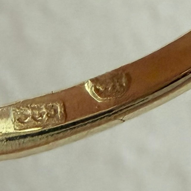 Eleganter Schlangenring aus 585 Gold mit Diamantaugen