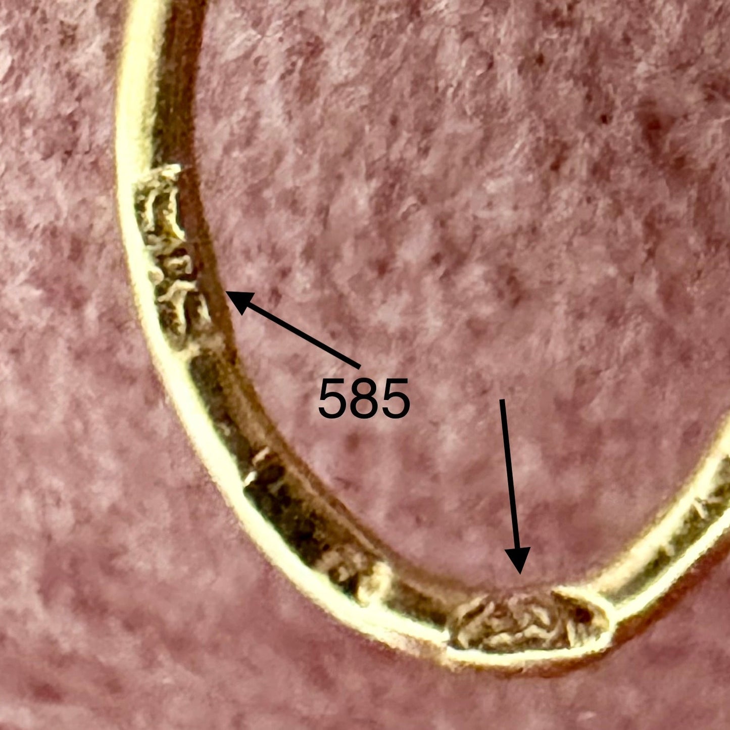 Vintage Rubin-Spinell Ohrhänger in 585 Gold | Österreich ca. 1950–1970 | VINTAGE SISSI