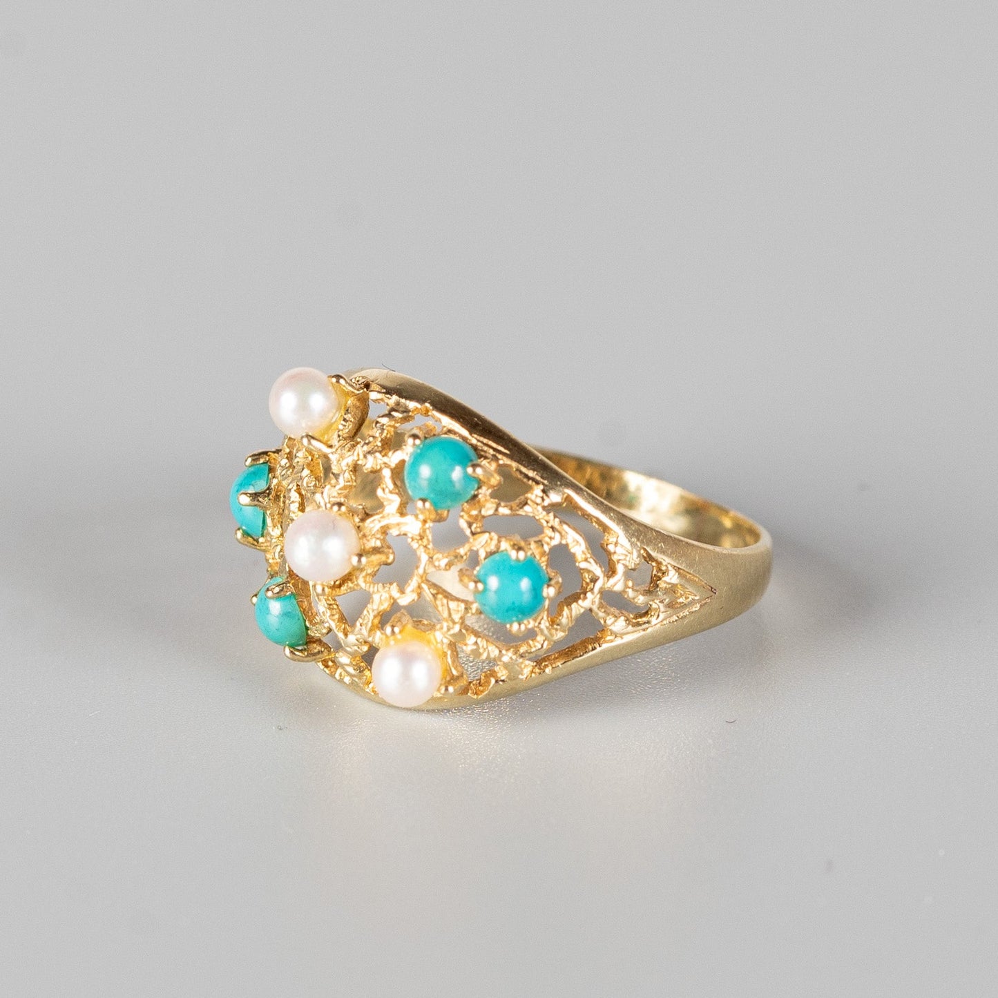 Eleganter Vintage-Ring aus 585 Gold